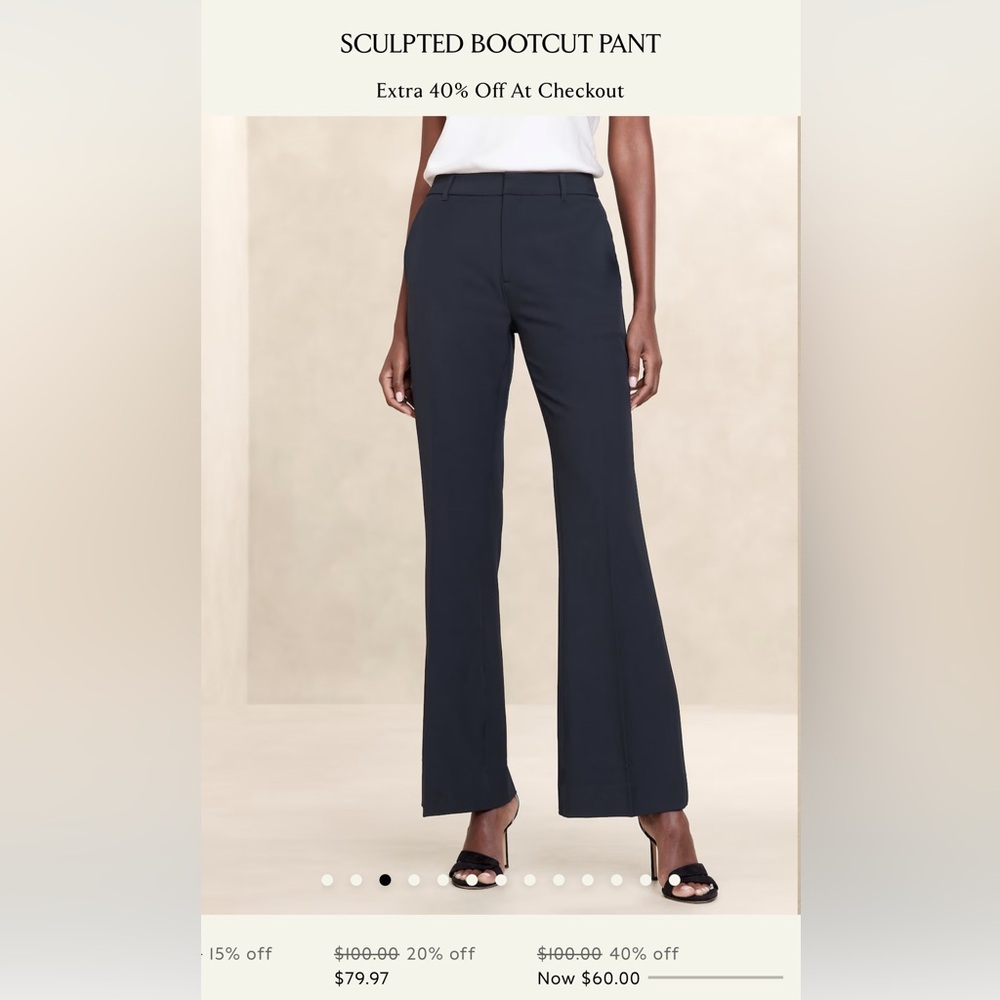 Banana Republic Sculpted Bootcut Pant
